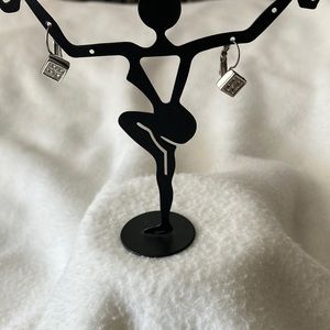 Nolan Miller Silvertone Earrings